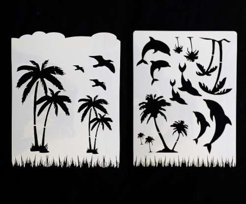 Tropics Stencil Set - Click Image to Close